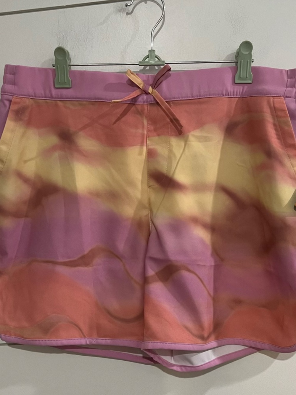 Columbia Girls Pink Yellow Orange Tie-Dye Swim Skort
